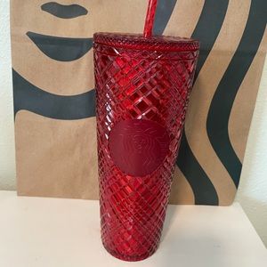 New 2021 Starbucks Holiday Tumbler - Red 24oz